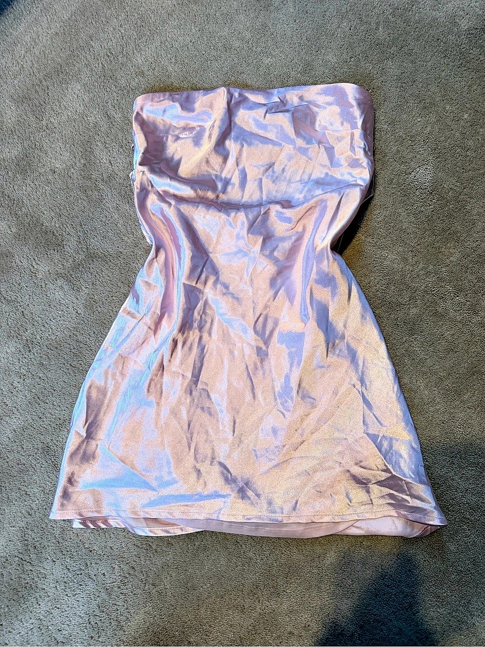 Lucy in the Sky Iridescent Mini Dress in Pink & Purple Size Small Like New